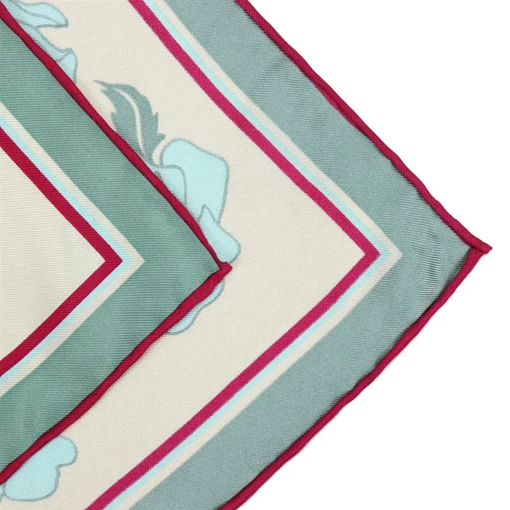 Floral Silk Square Scarf
