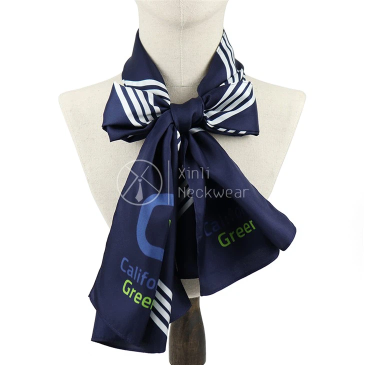 Blue Striped Scarf