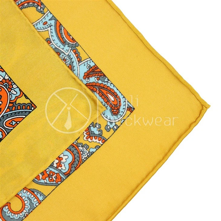 Yellow Print Scarf