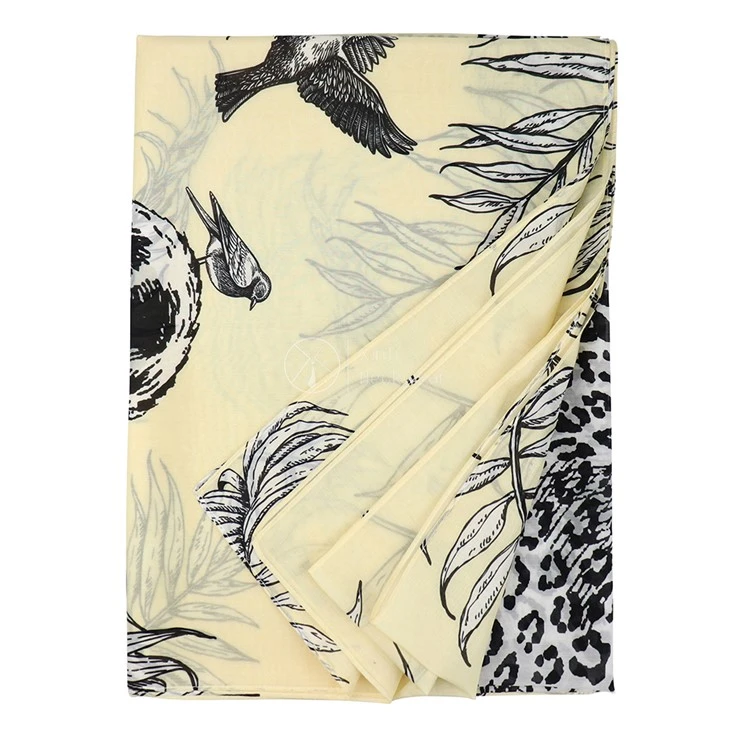 Silk And Cotton Scarf