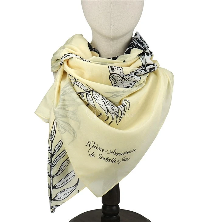 Floral Silk Scarf