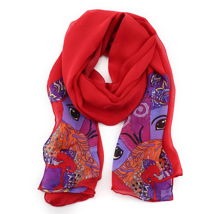 Silk Chiffon Scarf